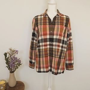 Madewell Classic Ex-Boyfriend Shirt in Seconda Plaid